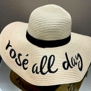 By Guess; Tan Wicker Sun Hat